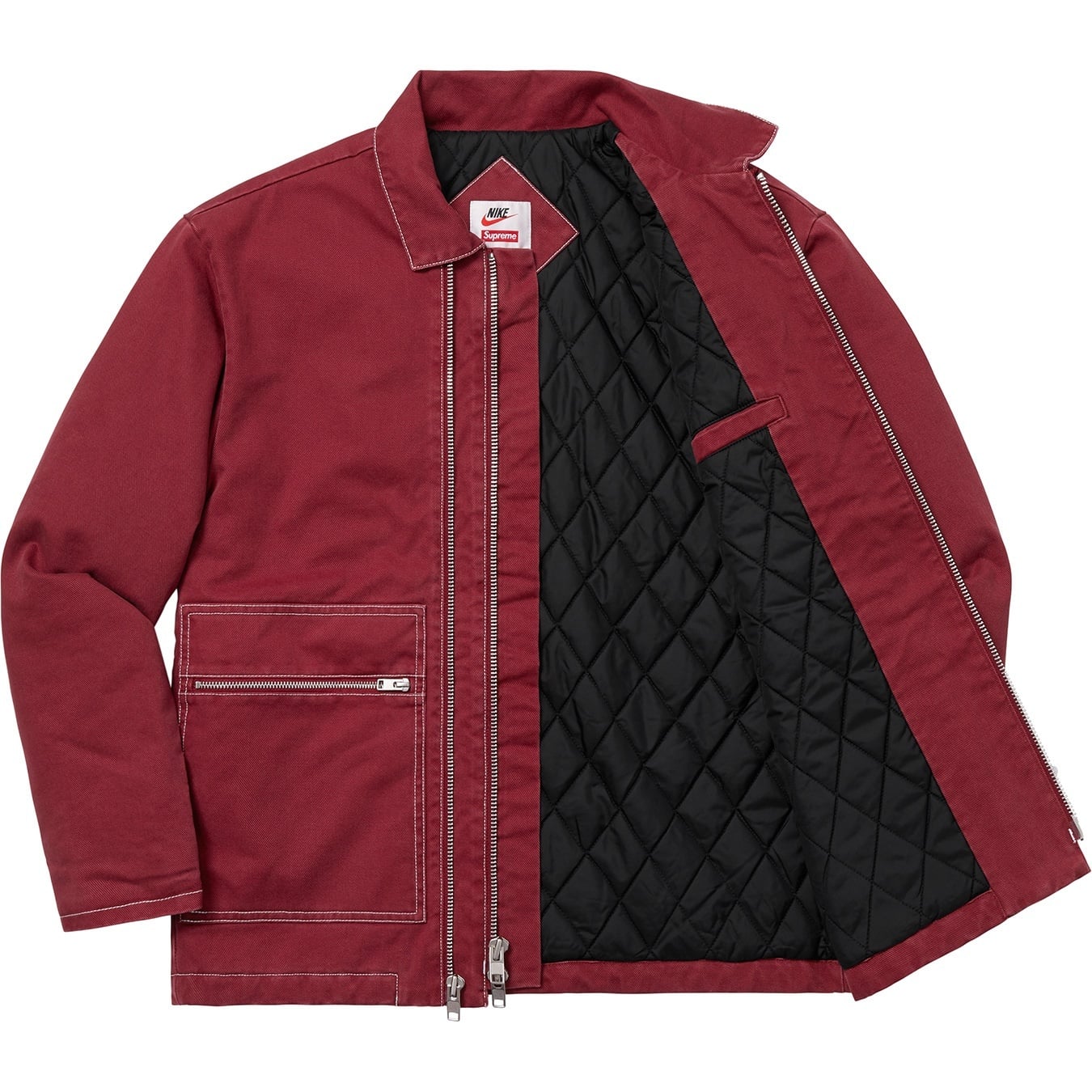 Supreme®/Nike® Double Zip Quilted Work Jacket view 10